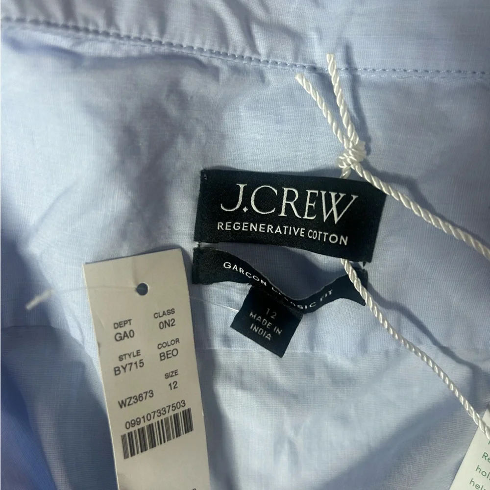 NWT J.Crew Garçon classic shirt in cotton poplin - Picture 11 of 11